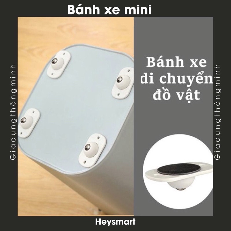 4 Bánh xe mini đi chuyển đồ đa năng