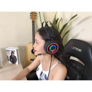 Tai Nghe Có Dây Chuyên Game Gnet-H99 Chụp Đầu Có Led 7 Màu