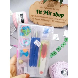 Bộ kim móc xanh thời trang