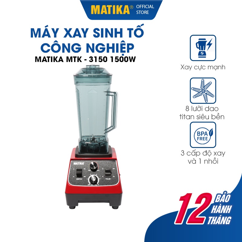 Máy Xay Công Nghiệp Đa Năng MATIKA 2L - 1500W MTK-3152