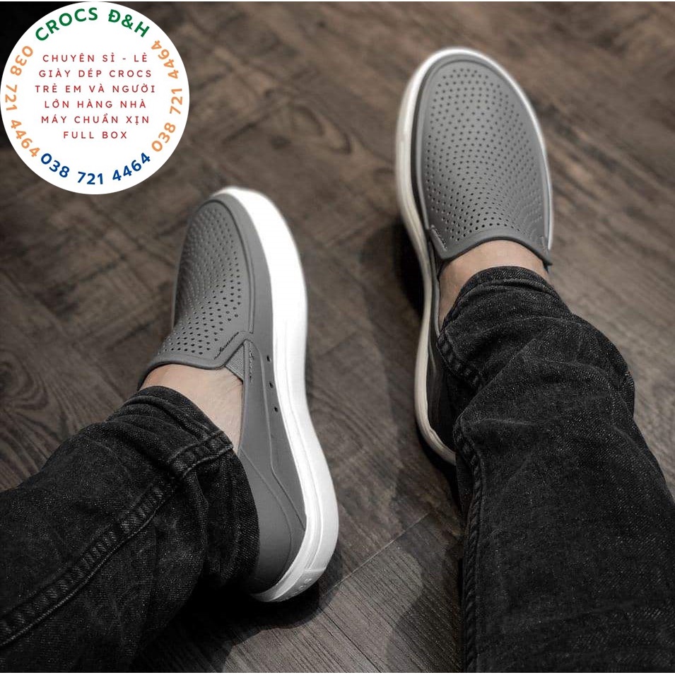 Giày dép crocs - giày nhựa crocs citilane roka slip on cho nam, chống thấm nước, chống trơn trượt, chống hôi chân, xịn