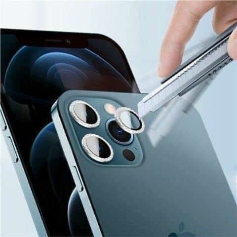 Dán kim cương bảo vệ mắt camera IPhone 12 Pro Max, 12 Pro, 12, 12 Mini 11 ,11 ,11 pro max cực nổi bật