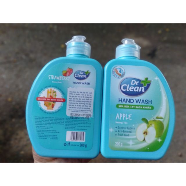 Nước rửa tay Dr Clean Táo 200g