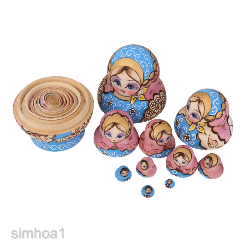 Bộ 10 Búp Bê Nga Matryoshka 15cm