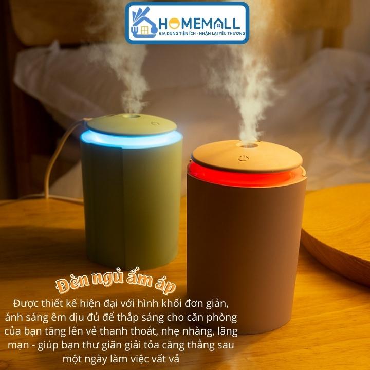 Máy xông tinh dầu kiêm đèn ngủ nút cảm ưng - Máy tạo ẩm khuếch tán tinh dầu dung tích 260ml MX8