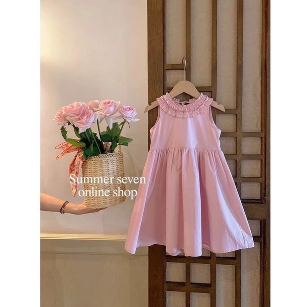 Váy đầm công chúa thiết kế cho bé gái, váy hồng cực xinh cho bé gái