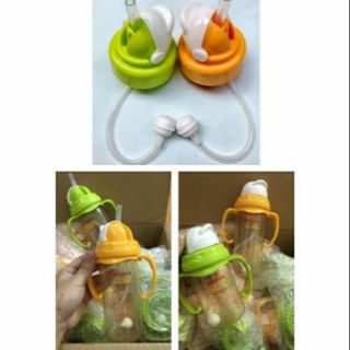 Nắp tập uống có ống hút cho bình Pigeon cổ rộng