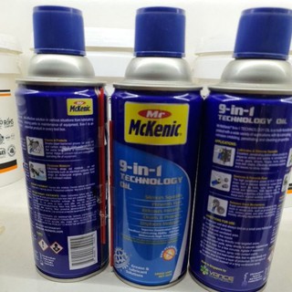 Dầu đa năng Mr McKenic 9 in 1 (bôi trơn, chống gỉ sét, đánh bóng các bề mặt Inox ) công nghệ Mỹ, sản xuất tại Singapore