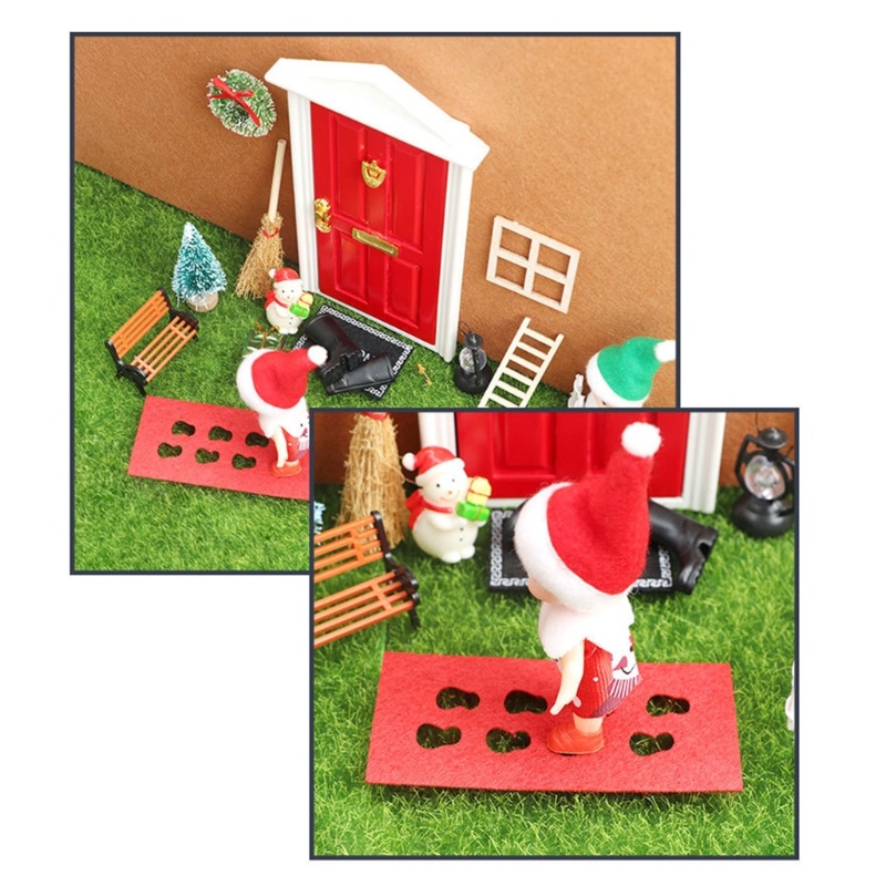 Set 1 / 12 Mô Hình Cây Thông Noel Mini Để Bàn Trang Trí Nhà Búp Bê