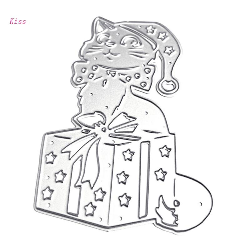 Khuôn Cắt Giấy Kim Loại Hình Mèo Đáng Yêu