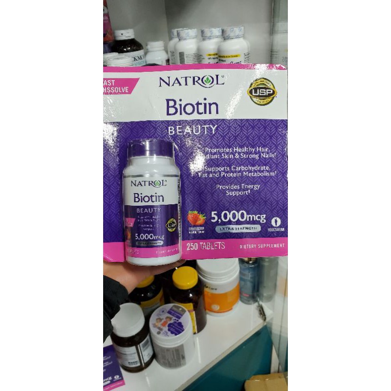 Viên Nhai Biotin Beauty 5000mcg & 10000mcg HÀNG MỸ