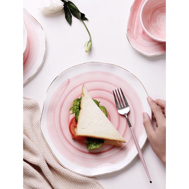 Bộ bát đĩa pastel Nebulea phong cách Bắc Âu hiện đại