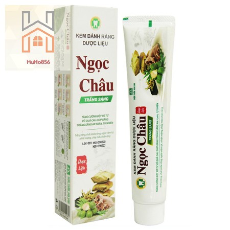 Kem Đánh Răng Dược Liệu Ngọc Châu 125g,170g,Trăng Răng, Trẻ Em 2-6 tuổi, Trên 6 tuổi