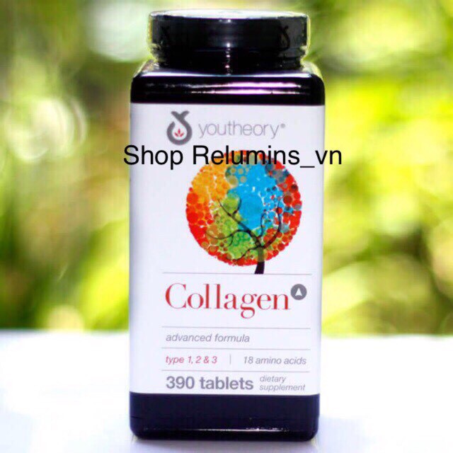 Collagen Youtheory 390 viên type 1 2 & 3 hàng Mỹ