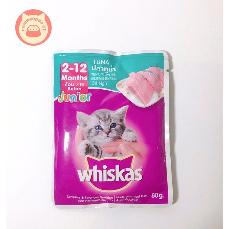 THỨC ĂN PATE CHO MÈO WHISKAS | 80G | THÁI LAN