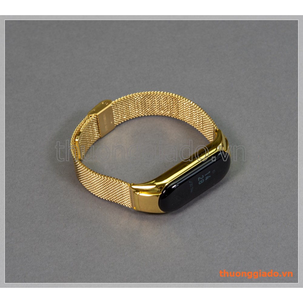 Dây đeo tay thay thế cho Mi band 3 (hợp kim, mắt lưới siêu nhỏ)