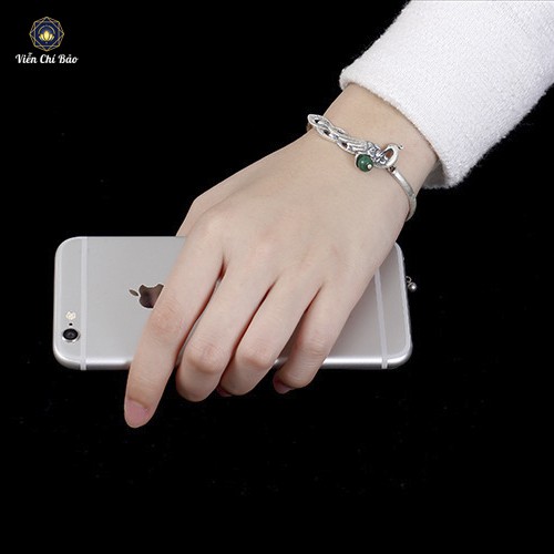 Lắc tay bạc nữ Khổng Tước chất liệu bạc Thái 925 thời trang phụ kiện trang sức nữ Viễn Chí Bảo L000050