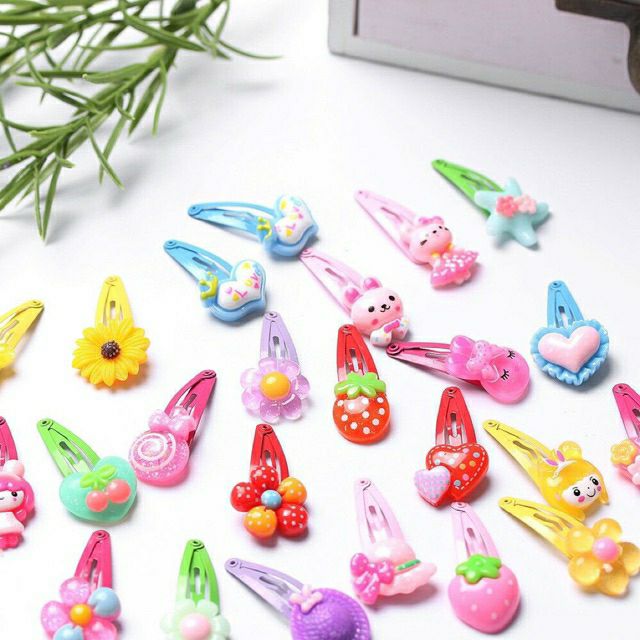 Set 5 Kẹp Tăm, Kẹp Tách Hoa Quả, Hoa Cúc , Quả Bơ, Hình Sao