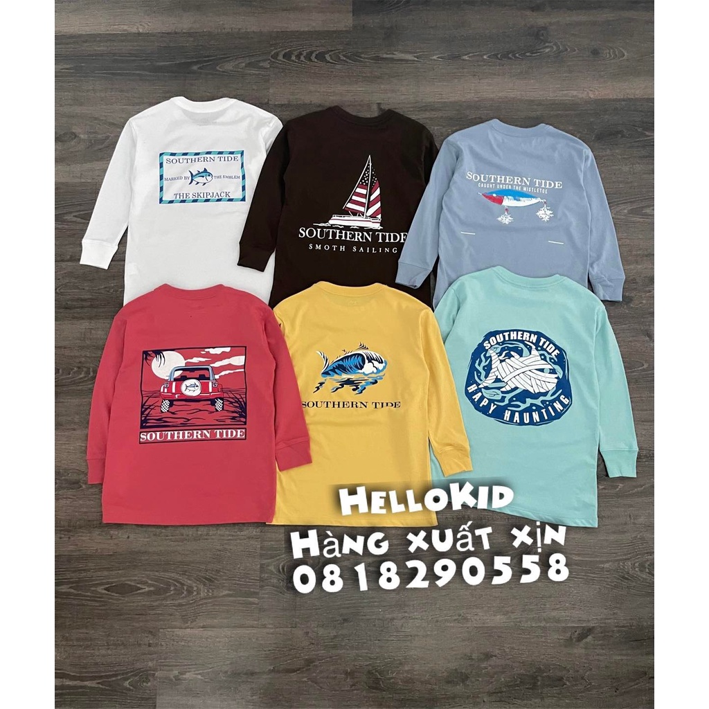 A427-Áo thun dài tay Southern Tide bé trai&amp;bé gái