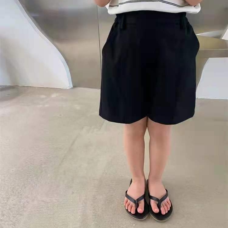 Set Áo Thun Ngắn Tay + Quần Short Thời Trang Mùa Hè Phong Cách Hàn Quốc Cho Bé Gái
