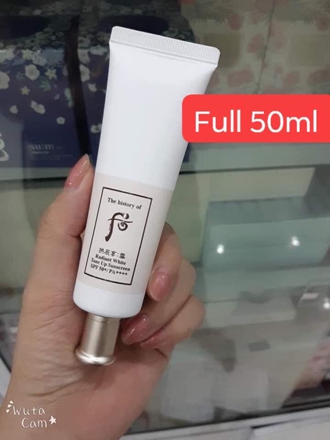 Kem chống nắng dưỡng trắng da Whoo Radiant White Sun Essence SPF46/PA++