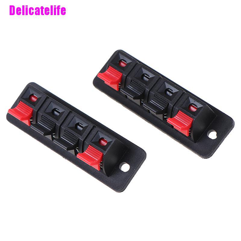 Set 2 đầu nối dây loa âm thanh 4 vị trí chuyên dụng