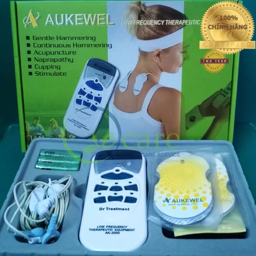 Máy mát xa xung điện Aukewel Dr Super AK 2000 4 miếng dán