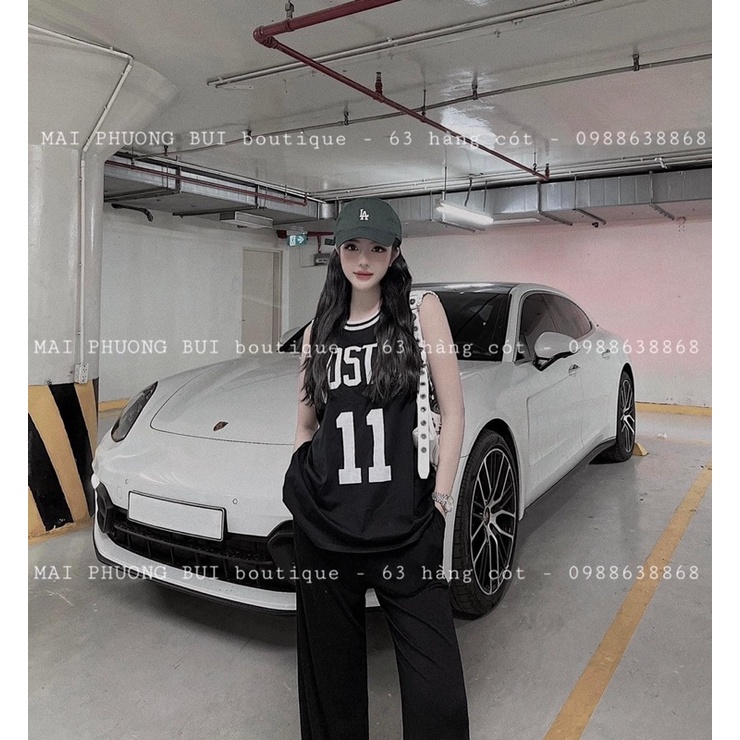 SET ÁO TANKTOP SỐ 11 + QUẦN SUÔNG (TH)