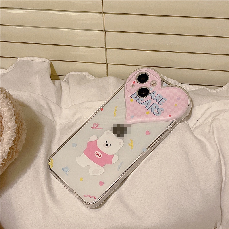 Ốp lưng iphone Ốp Điện Thoại Họa Tiết Chú Gấu Nhảy Múa Đáng Yêu Cho Iphone 11Promax Xs Xr 7 8 12 Dinuo case