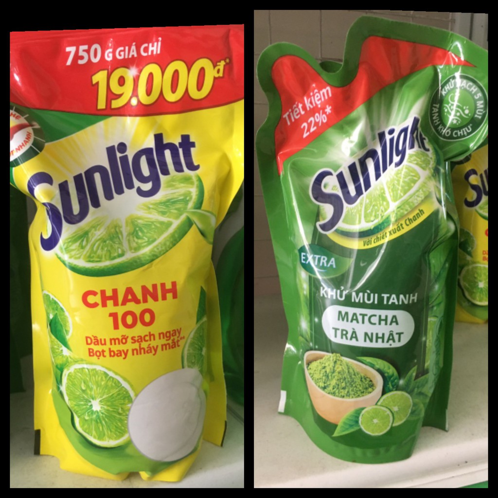 Nước rửa chén Sunlight túi 750g