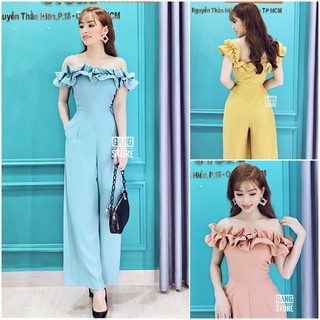 Jumpsuit bèo nhún tôn dáng Dưa Gang Store JB01 chính hãng