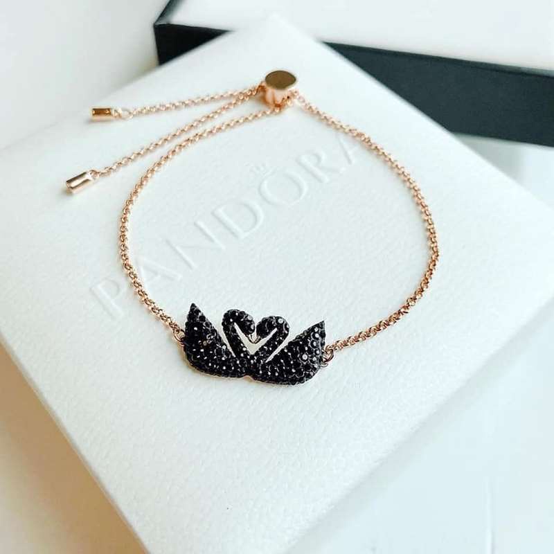 Vòng tay Swarovski thiên nga đôi đen lắc tay thiên nga đôi Swarovski 5344132