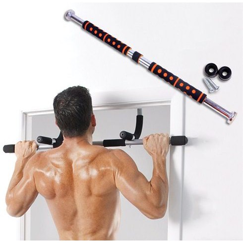 Xà đơn treo tường gắn cửa độ dài tùy chỉnh 60 - 100 cm , dụng cụ thể dục tập gym