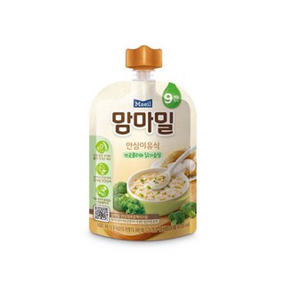 Cháo ăn dặm hữu cơ Mam'ma súp lơ xanh và thịt gà 100g