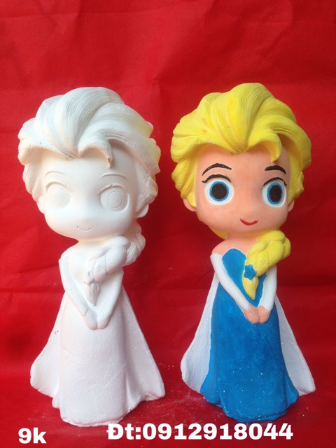 Tượng tô màu công chúa