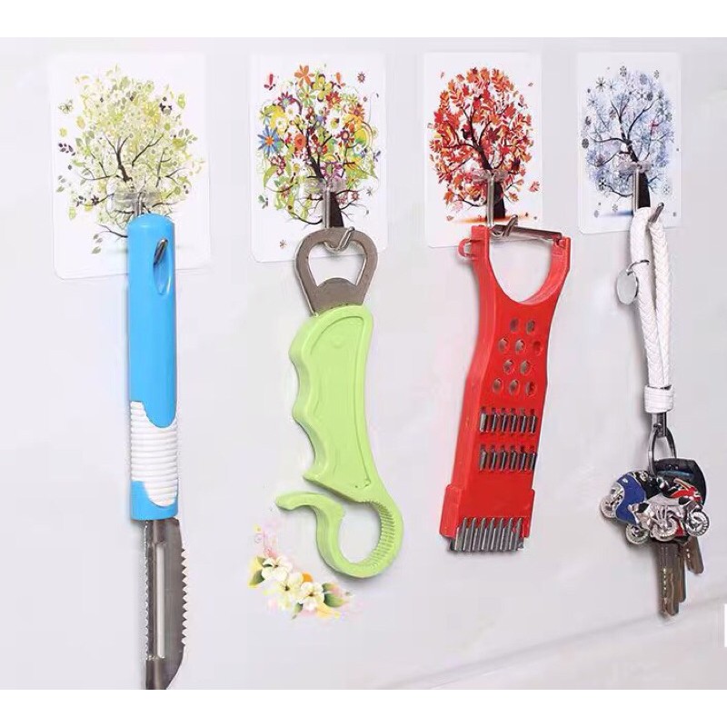 Móc Dán Tường Siêu Chịu Lực In Hoạ Tiết 3D Độc Đáo - MD02