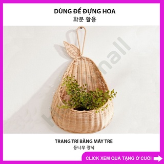 Giỏ mây treo tường trang trí