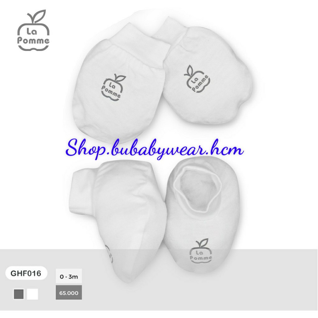 GHF016 Set 1 đôi bao chân, bao tay bo ống sợi tre La pomme