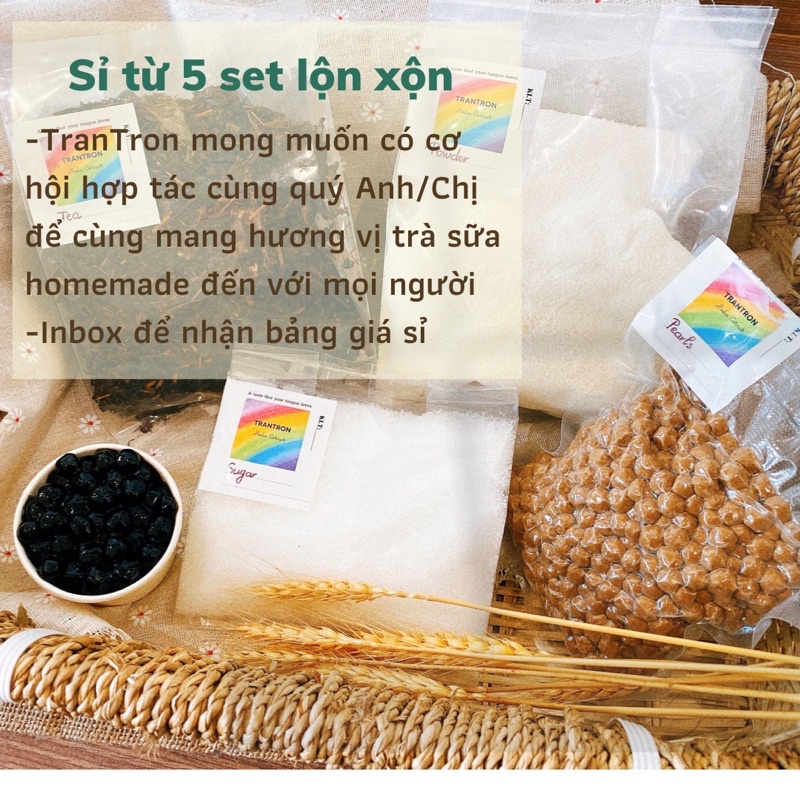 Set nguyên liệu pha trà sữa Phúc Long, Thái Xanh, Thái đỏ, truyền thống, trà sữa oolong, trà sữa lài  (25 ly đậm vị) | BigBuy360 - bigbuy360.vn