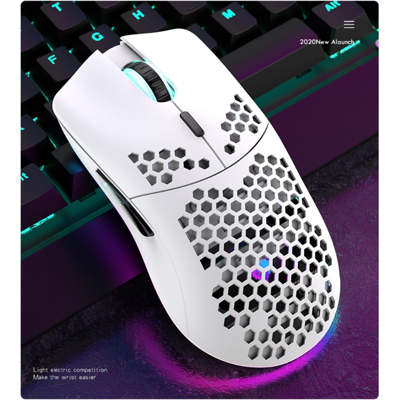 Chuột Chơi Game Không Dây Xyh80 2.4ghz 4 Chế Độ 3200 Dpi Rgb