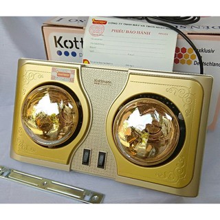 Đèn sưởi nhà tắm Kottmann 2 bóng vàng K2B-H