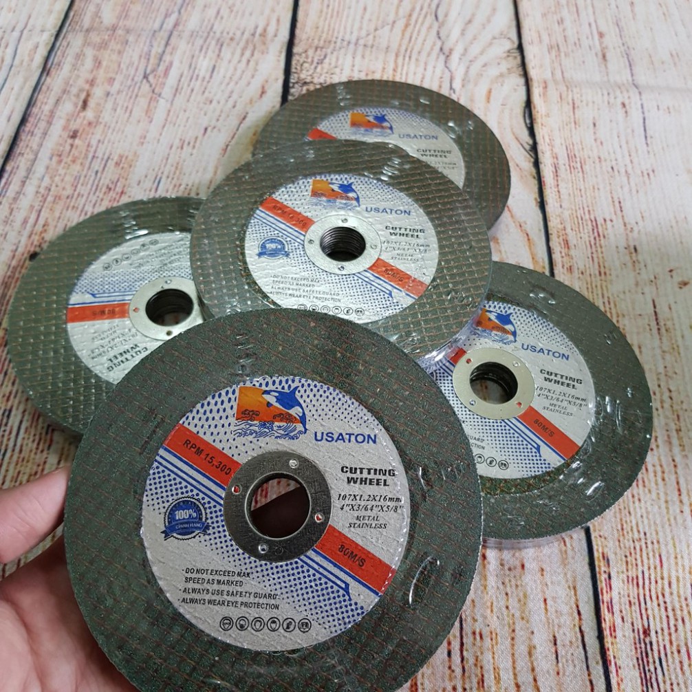50 Đá cắt Inox 1 tấc màu xanh TIGER CHIPPER hoặc USATON HVIRITA