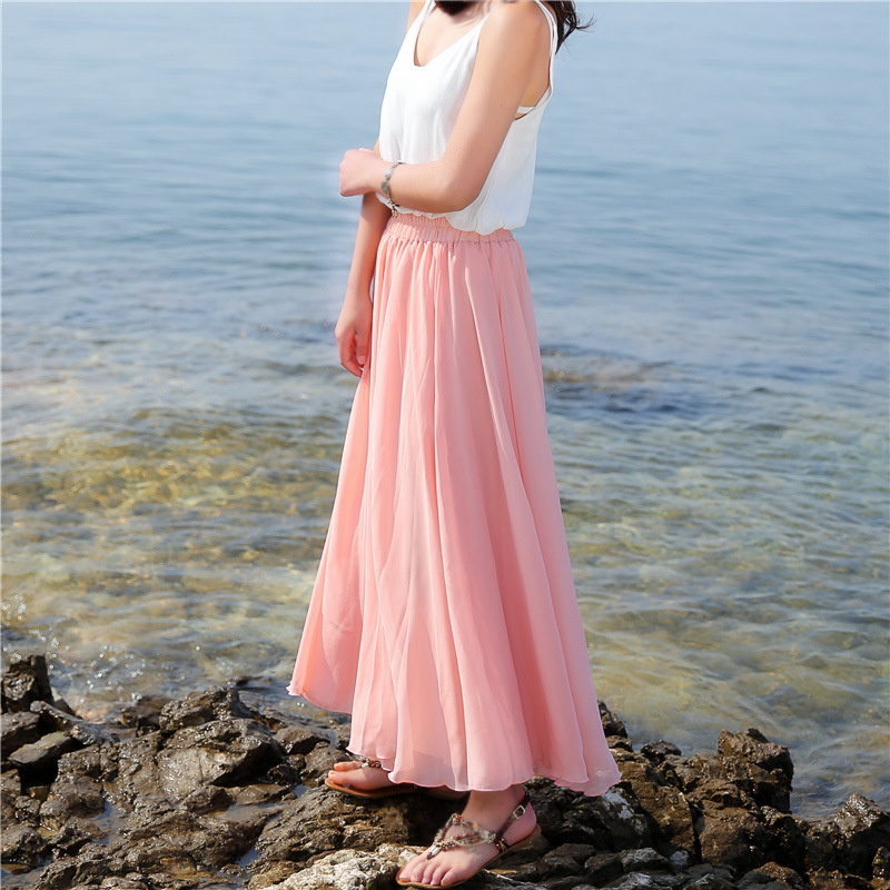 Chân Váy Voan Dài Đi Biển Xinh Xắn Dành Cho Nữ | BigBuy360 - bigbuy360.vn