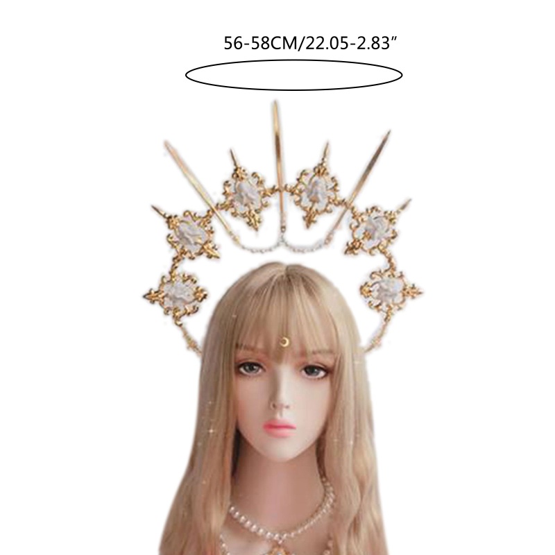 Cài Tóc Hình Vương Miện Đính Ngọc Trai Nhân Tạo Thời Trang