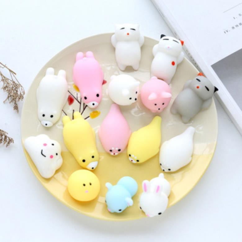 Bộ Đầy Đủ 16 Mochi Squishy Khác Nhau Siêu Dễ Thương