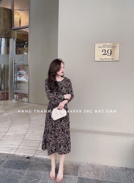 ĐẦM MIDI HOA NHÍ