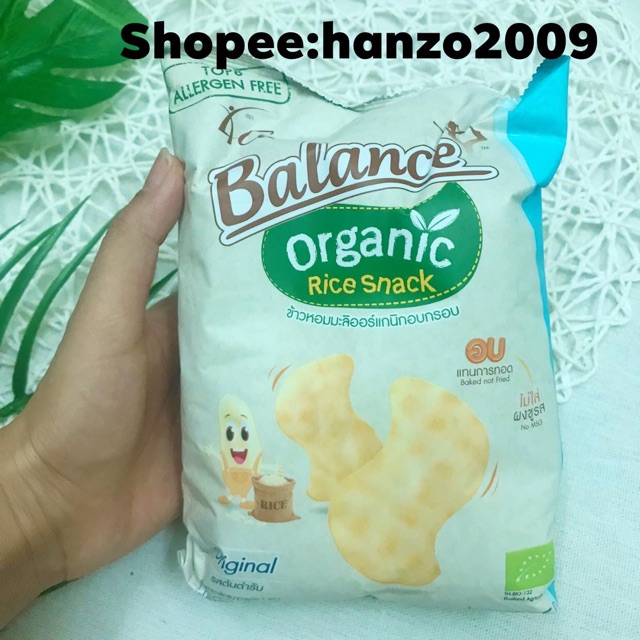 Bánh ăn dặm cho bé Balance Thái Lan hữu cơ