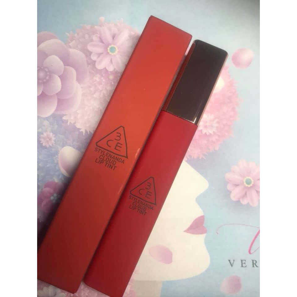 Son kem lì 3CE Cloud Lip Tint Macaron Red ( màu đỏ thuần)