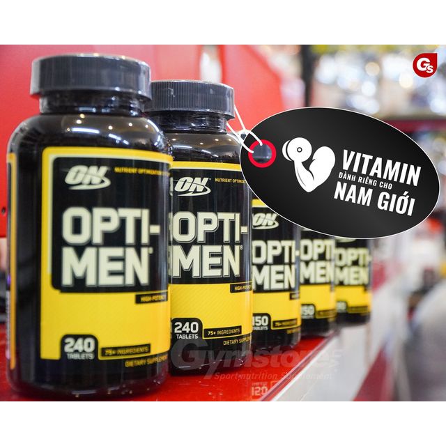Viên uống vitamin và khoáng chất ON Opti-men, Multivitamin for Active Men nhập Mỹ - Gymstore tăng hiệu suất luyện tập