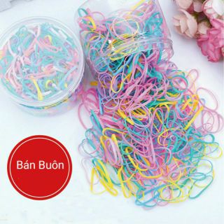 Chun buộc tóc 100 chiếc cao cấp